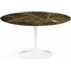 Knoll Saarinen Tavolo Tulip Ø 120 Marmo Emperador Brown