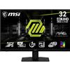 MSI MAG 322UPF Monitor Gaming 32 UHD - Pannello IPS Rapid (3840 x 2160), 160 Hz / 1ms GtG, 125.7% sRGB, Design senza cornice, DisplayHDR 400 - DP 1.4a, USB Type-C, HDMI
