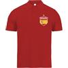 lepni.me Polo da Uomo in Cotone | Maglietta Personalizzata con Il Tuo Nome e Numero | Maglia Spagna Calcio 2026 (S Rosso Senza Stampa)