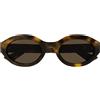 Gucci Occhiali da Sole GG1579S 002 Marrone/Marrone Donna 53/22/140