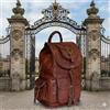 Fatto a mano Borsa in pelle profonda capra vera vintage da viaggio uomo 20" marrone uomo