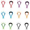 Segnabicchiere In Silicone Lurch 210220 - Set Da 12 Anelli Per Bicchieri, Ideale Per Feste E Party, Multicolore
