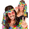 W WIDMANN MILANO Party Fashion - Fascia per capelli anni '60 e '70, accessorio per hippie, flower power, carnevale