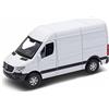 KiNSMART - Mercedes-Benz Sprinter Cargo Furgone, scala 1:48 O Die Cast Metal Model Toy Van, Pull-Back Action, Bianco Confezione da 12