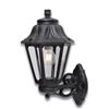 Fumagalli Lanterna Esagonale Nera Da Parete Bisso/Anna E27 Omaggio Lampada Led Filamento 6,5 W Stile Classico In Resina Antiurto Stile Classico Up E Down In Resina Antiurto