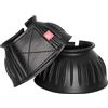 Imperial Riding Bells - Campane per Zoccoli, in Gomma Robusta, Chiusura in, Assorbimento degli Urti e idrorepellenti, Design Classico e Protezione affidabile, Nero, L