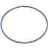 SWAROVSKI COLLANA MATRIX TENNIS BLU