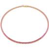 SWAROVSKI COLLANA MATRIX TENNIS ROSA