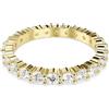 SWAROVSKI ANELLO MATRIX VITTORE, TAGLIO ROUND PLACCATO ORO GIALLO, 50
