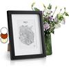 Classic by Casa Chic - Cornice 20x25 cm - Passepartout per Foto 13x18 - Vetro Temperato - Legno - Nero