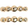 SXQLYH 2 fermagli per capelli francesi da donna, in metallo, clip per capelli, clip per capelli in metallo, clip minimaliste, accessori decorativi per capelli (sfera dorata)