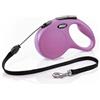 Flexi Guinzaglio New Classic Rosa con Corda da 3 mt | Taglia XS - Flexi - Guinzaglio New Classic Rosa con Corda - 3 mt Taglia XS