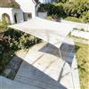HAIKUS Tenda Vela Quadrata 3x3 m, Traspirante, Permeabile, Tela Vela Ombreggiante, Telo Ombreggiante per Esterno, Giardino, Terrazzo, Balcone, Bianca