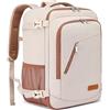 WENIG Zaino 40x20x25 per Ryanair Bagaglio a Mano 40x20x25 Zaino da Viaggio Aereo 20L Borsa da Cabina per Voli con Caricatore USB Zaino da Viaggio per Donna Beige-marrone