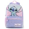 Disney Zaino Lilo & Stitch Girls | Zaino viola e rosa con spallacci regolabili | Zaino da scuola sportivo carino pratico e organizzato per bambini | Regalo di merchandising della serie di film