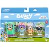 Bluey - Confezione da 4 Personaggi Qui arrivano Gli Omis, Quattro Personaggi Speciali con Braccia mobili e Accessori, 6-7,6 cm, Giocattoli mobili per Bambini, Giochi momenti dell'episodio della Nonna