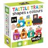 HEADU - Shapes & Colors Tactile Train - Originale Sistema Didattico a Tre Fasi | Trenino Sensoriale per Imparare Forme e Colori, Gioco Educativo Bambini 2-4 Anni, Regalo Natale Pasqua, Made in Italy