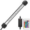 Nobleza - LED Luce Acquario con Telecomando, Lampada Dimmerabile RGB Acquario, Impermeabile IP67 Illuminazione per Acquario (1.5w 20cm, RGB)