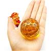 BESCON DICE Bescon Translucent Polyhedral Dice 100 Sides Dice, Transparent D100 die, 100 Sided Cube, D100 Game Dice,100-Sided Cube of Amber