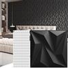 Art3d Pannelli a Muro 3D Diamante Nero