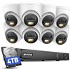 ANNKE Kit Sorveglianza PoE Esterno 12MP, 8 Telecamere, NVR 16 Canali