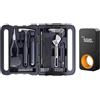 HOTO 40 Pezzi Cassetta Attrezzi Completa e Metro Laser con 30m,