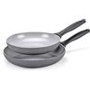 Moneta Melodia Finegres Set 2 padelle Ø 24cm e 28 cm con manico