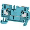 Weidmuller Morsetto passante Weidmuller Push-In 2,5mmq blu
