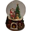 NOEL Sfera Carillon Albero E Babbo Cm 16