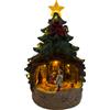MASCAGNI Carillon Abete Con Presepe Led 30 Cm