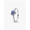 Pandora Anello Cuore in Rilievo Blu mis.58 Donna Pandora