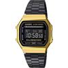 Casio OROLOGIO ICONIC DIGITALE NERO E ORO UOMO-DONNA CASIO VINTAGE