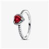 Pandora ANELLO CUORE IN RILIEVO ROSSO MIS.52 DONNA PANDORA