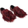 NBR Scarpe Sportive NBR Donna EU 38 In Pelle Con Finta Pelliccia Bordeaux