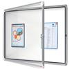 Nobo Bacheca Magnetica per Esterno con Serratura, 8 x A4, Gamma Premium Plus, Bianco, 1902579