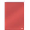 Esselte Buste L PVC Cristal, per Archiviare e Conservare Documenti in Formato A4, Confezione da 25 Buste Rosse Trasparenti, 55433