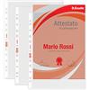 Esselte Buste Perforate Office, in PPL Antiriflesso, per Archiviare e Conservare Documenti in Formato Protocollo 23x33 cm, Confezione da 100 Buste, 395697200