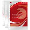 Esselte Buste Perforate Deluxe, in PPL Lucido, per Archiviare e Conservare Documenti in Formato 22x30 cm, Confezione da 100 Buste, 395697500