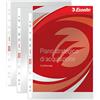 Esselte Buste Perforate Deluxe, in PPL Lucido, per Archiviare e Conservare Documenti in Formato A4, Confezione da 50 Buste, 395009300