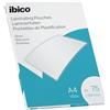 Ibico 100 Fogli Pastificazione a caldo A4 150 Micron Lucido, Trasparente