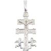Only faith Ciondolo Croce di Caravaca in Argento Sterling 925, 3-4 cm, Made in Spagna, Ciondolo religioso, Pequeño, Argento, Nessuna pietra preziosa
