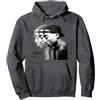 TUPAC SHAKUR Tupac Ripetere Felpa con Cappuccio, Unisex per Adulti, Grigio Scuro, S
