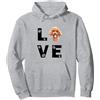 Divertenti BARBONCINO Cane Regali Carino Barboncino Cane Love Regalo Felpa con Cappuccio, Unisex per Adulti, Grigio Melange, L