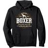 Boxer Regali di Treaja Vintage retrò Boxer Felpa con Cappuccio, Unisex per Adulti, Nero, L