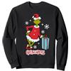 Dr. Seuss Grinch - Il Regalo dei Grinchmas Felpa, Unisex per Adulti, Nero, L