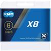 KMC CATENA X8 8V - 114 MAGLIE, ARGENTO GRIGIO