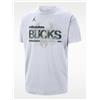 NIKE JORDAN MILWAUKEE BUCKS COURTSIDE M TEE T-shirt Manica Corta Uomo