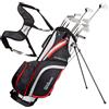 WILSON STRETCH XL BEGINNER SET 10 PC ACCIAIO LH Completo Golf Uomo Mano Sinistra