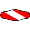 BEST DIVERS cinturino in neoprene dive FLAG