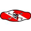 BEST DIVERS cinturino in neoprene jolly roger